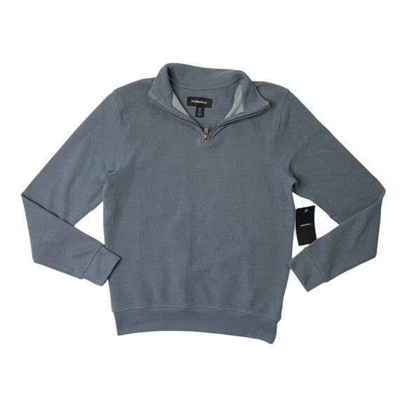 Nordstrom Other - Nordstrom Sweater Boys L Large 10/12 Blue Mirage 1/4 Zip Stretch Cotton Pullover